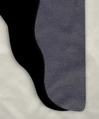 Parti-Color Tights - Black/Heather Gray<br>48-42w x 30i