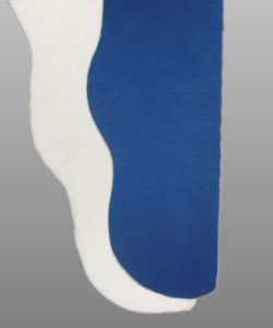 Parti-Color Tights - Royal Blue/White<br>34-38x ~25