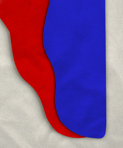 Two Color Tights - Red/Royal Blue<br>43-48x ~30