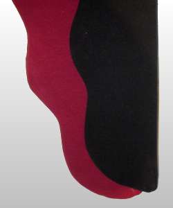 Two Color Tights - Black/Wine<br>39-42 x 24