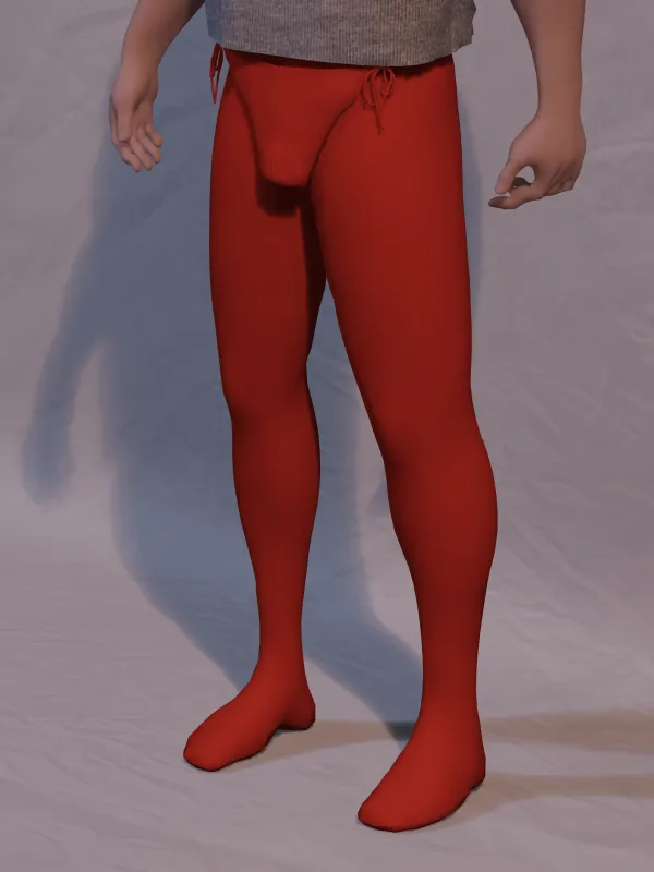 Single Color Tights 39-42 x 30 Red